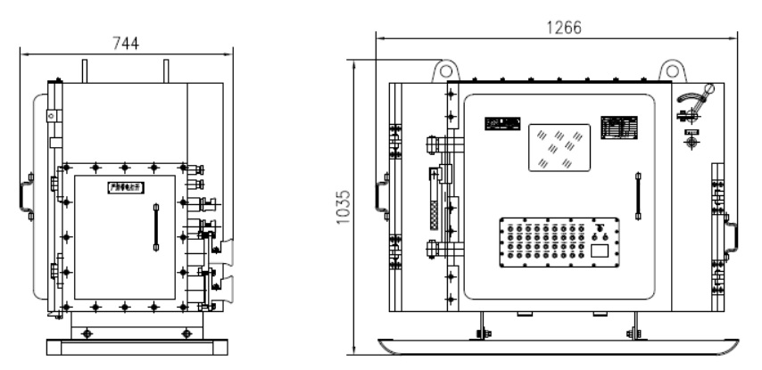 防爆PLC柜外形尺寸,防爆配电柜外形尺寸