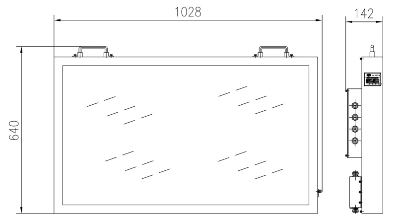 浇封兼本安型显示器尺寸,矿用浇封兼本安显示器